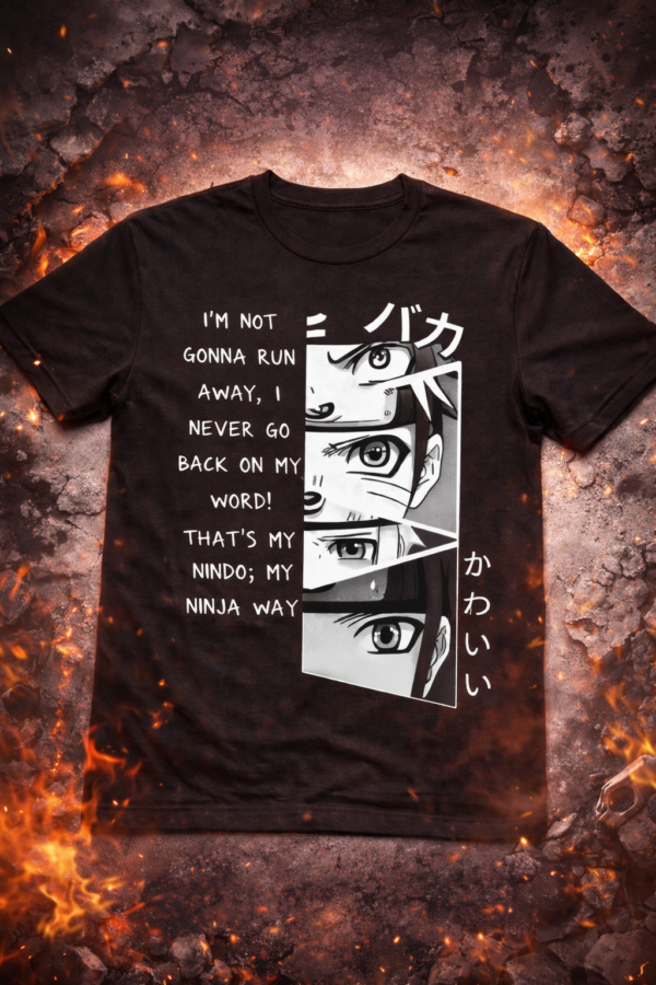 Anime Ninja Resolve Tee – Regular Fit